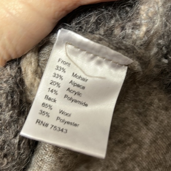 Gemelli Made in Italy Mohair Alpaca Wool Blend Sweater Size M - Picture 3 of 4